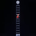 Jingle Jollys Christmas Ladder Lights Santa 3.4m 328LED Hanging Decor Cool White