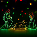 Jingle Jollys 552 LED Rope Light 1.12M Christmas Motif Outdoor