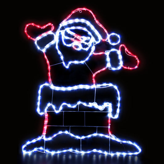 Jingle Jollys 1M 248 LED Christmas Lights Santa Motif Decorations