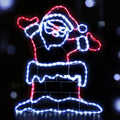 Jingle Jollys 1M 248 LED Christmas Lights Santa Motif Decorations