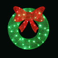 Jingle Jollys Solar Wreath 50 LED Christmas Lights Xmas Decoration