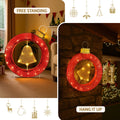 Jingle Jollys 60cm LED Bell Wreath Christmas Lights Decoration