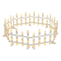Jingle Jollys 3m Solar Christmas Fence Lights Outdoor Garden Path Decor Warm White 8pc