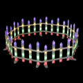 Jingle Jollys 3m Solar Christmas Fence Lights Outdoor Garden Path Decor Multicolour 8pc
