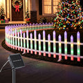 Jingle Jollys 3m Solar Christmas Fence Lights Outdoor Garden Path Decor Multicolour 8pc
