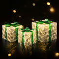 Jingle Jollys 3pc 70 LED Christmas Fairy Lights Gift Box Set