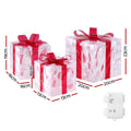 Jingle Jollys 3pc Christmas Lights 70 LED Fairy Light Gift Box