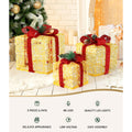Jingle Jollys 3 Pack Christmas Lights 48 LED Gift Box Set