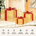 Jingle Jollys 3pc Christmas Lights 240 LED Fairy Light Decoration