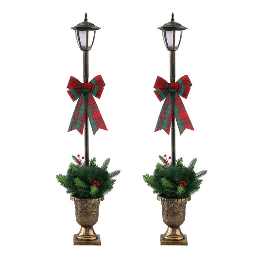 Jingle Jollys 125cm Christmas Lamp Post 50 LED Fairy Lights