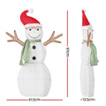 Jingle Jollys 0.97m Christmas Snowman 80 LED Lights Decoration