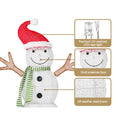 Jingle Jollys 0.97m Christmas Snowman 80 LED Lights Decoration