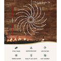 0.5M Christmas Lights 128 LED Spinning Motif Jingle Jollys
