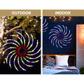 0.5M Christmas Lights 128 LED Spinning Motif Jingle Jollys