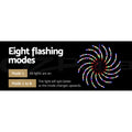 0.5M Christmas Lights 128 LED Spinning Motif Jingle Jollys