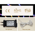 0.5M Christmas Lights 128 LED Spinning Motif Jingle Jollys