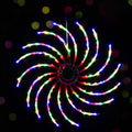 0.5M Christmas Lights 128 LED Spinning Motif Jingle Jollys