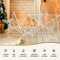 Jingle Jollys 900 LED Fairy Lights Christmas Decorations 3 Pack