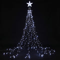 Jingle Jollys 2.5M Christmas Tree Lights Christmas Lights Tree Topper Waterfall Fairy Lights White