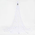 Jingle Jollys 2.5M Christmas Tree Lights Christmas Lights Tree Topper Waterfall Fairy Lights White