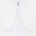Jingle Jollys 2.5M Christmas Tree Lights Christmas Lights Tree Topper Waterfall Fairy Lights White