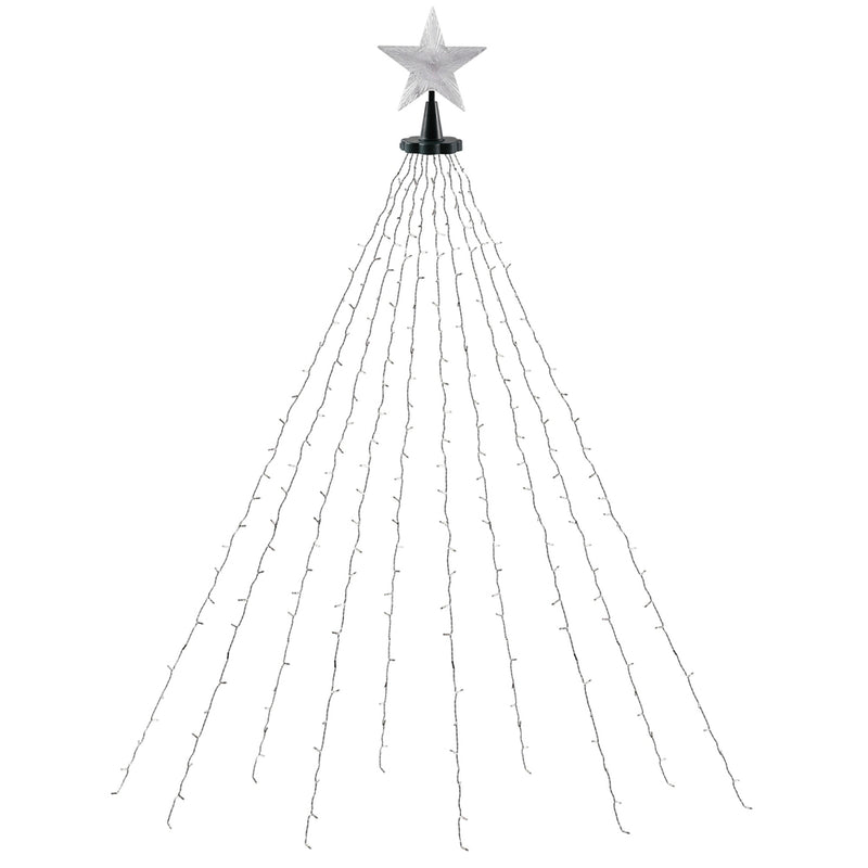 Jingle Jollys 2.5M Christmas Lights Waterfall 300 LED Star