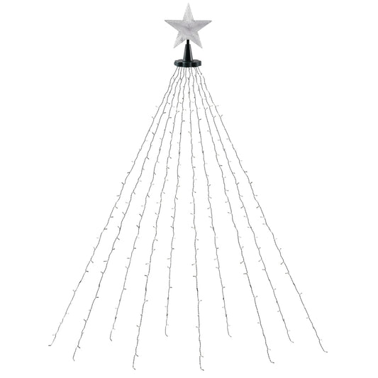 Jingle Jollys 2.5M Christmas Lights Waterfall 300 LED Star