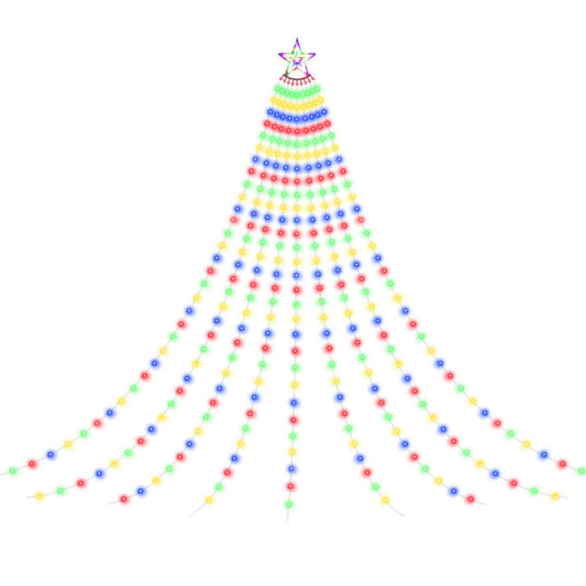Jingle Jollys 3.8M Christmas Waterfall String Lights 340 LED