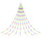 Jingle Jollys 3.8M Christmas Waterfall String Lights 340 LED