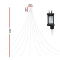 Jingle Jollys 3.8M Christmas Waterfall String Lights 340 LED