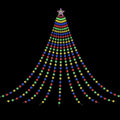 Jingle Jollys 3.8M Christmas Waterfall String Lights 340 LED