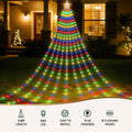 Jingle Jollys 3.8M Christmas Waterfall String Lights 340 LED