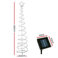 Jingle Jollys 2.4M Christmas Tree LED Solar Lights Motif