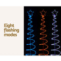 Jingle Jollys 2.4M Christmas Tree LED Solar Lights Motif