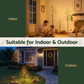 Jingle Jollys 3 Pack LED Christmas Tree Lighted Birch Tree Indoor Outdoor Xmas Decor Warm White