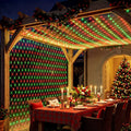 Jingle Jollys Christmas Lights 6x4m Christmas Net Lights 1000LED Red Green Festive Lighting