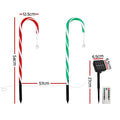 Jingle Jollys 8pc Christmas Path Lights 72 LED Garden Decorations
