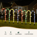 Jingle Jollys 8pc Christmas Path Lights 72 LED Garden Decorations