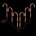 Jingle Jollys 42 LED Christmas Ground Lights 6 Pack Garden Path