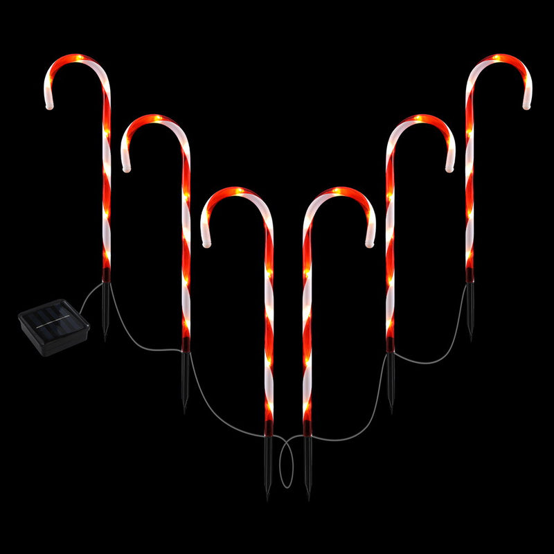 Jingle Jollys 42 LED Christmas Ground Lights 6 Pack Garden Path