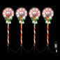 4 PCS Christmas Lights Path Ground Light Garden Decorations 68 LED Jingle Jollys