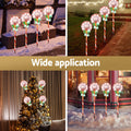 Jingle Jollys 4PC Christmas Path Light 68 LED Garden Stake Decor