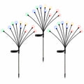 Jingle Jollys Christmas Lights Solar Firefly Lights Garden Decoration Path Lights Multicolour 3 Pack
