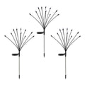 Jingle Jollys Christmas Lights Solar Firefly Lights Garden Decoration Path Lights Multicolour 3 Pack