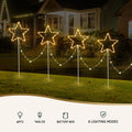 Jingle Jollys Christmas Path Lights 144 LED Garden Outdoor 4 Pack