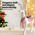 Jingle Jollys 80cm Glitter Reindeer Christmas Decorations Ornament
