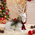 Jingle Jollys 32cm Christmas Reindeer Glitter Deer Ornaments Deco