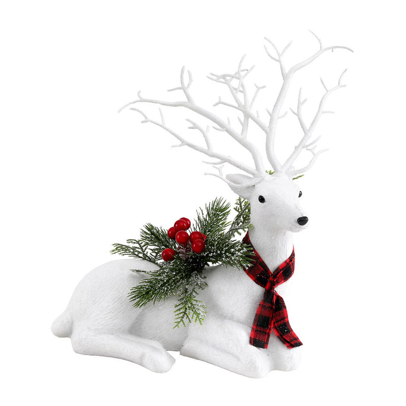 Jingle Jollys 32cm Glitter Reindeer Christmas Ornament Decoration