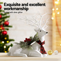 Jingle Jollys 32cm Glitter Reindeer Christmas Ornament Decoration