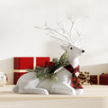 Jingle Jollys 32cm Glitter Reindeer Christmas Ornament Decoration